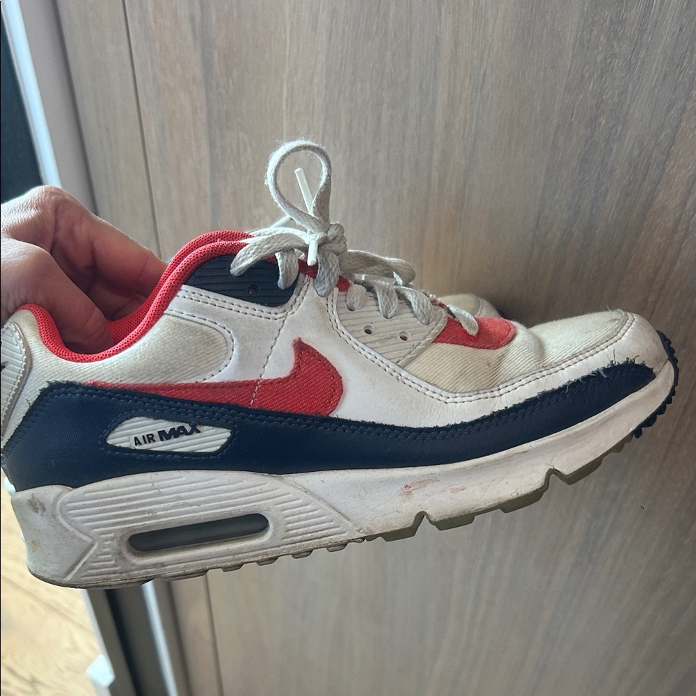 Nike White Navy Red Air Max Runner